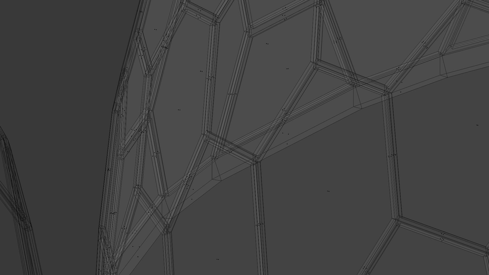 Geodesic Domes  Low-poly 3D model_16