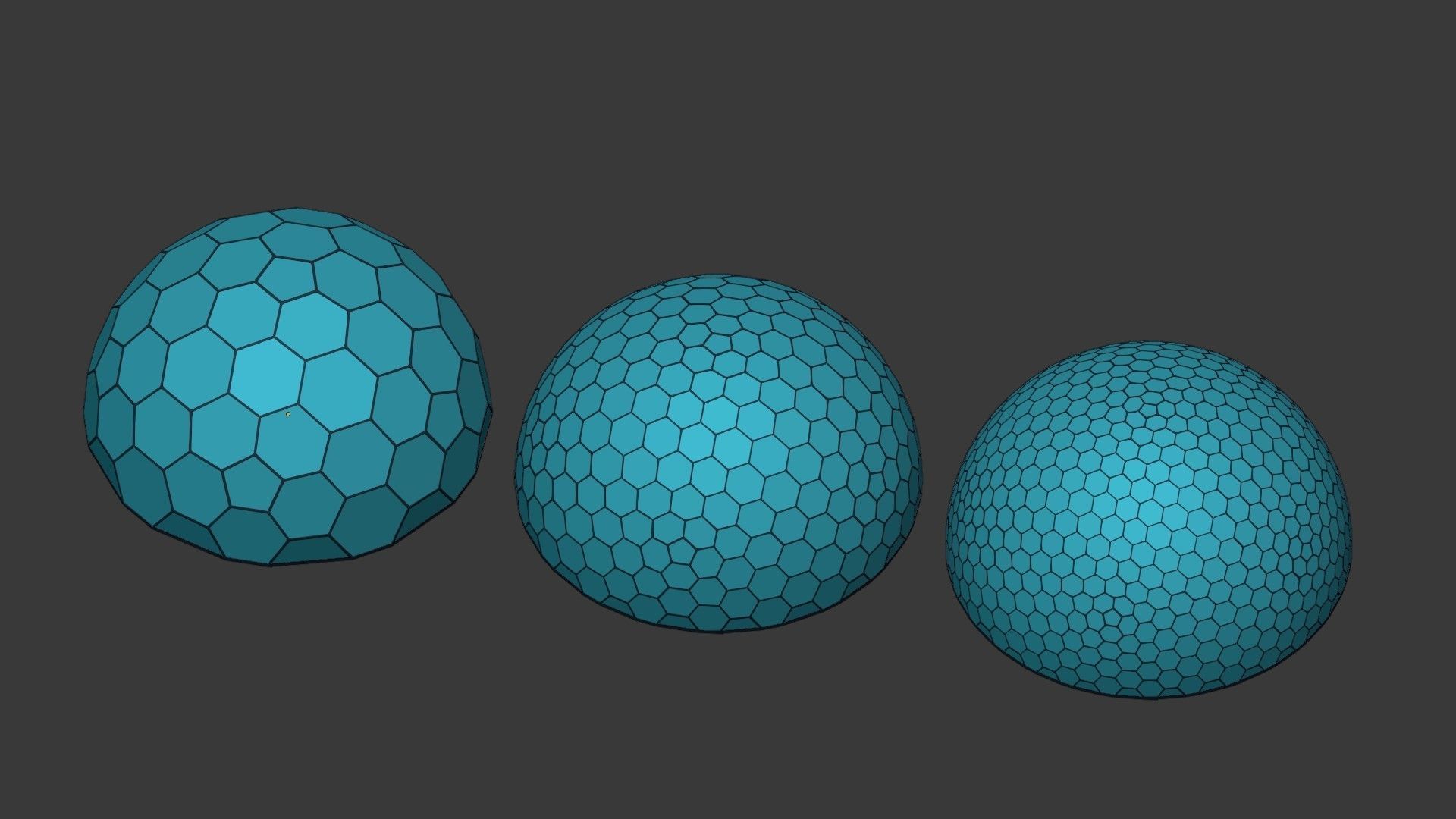 Geodesic Domes  Low-poly 3D model_4