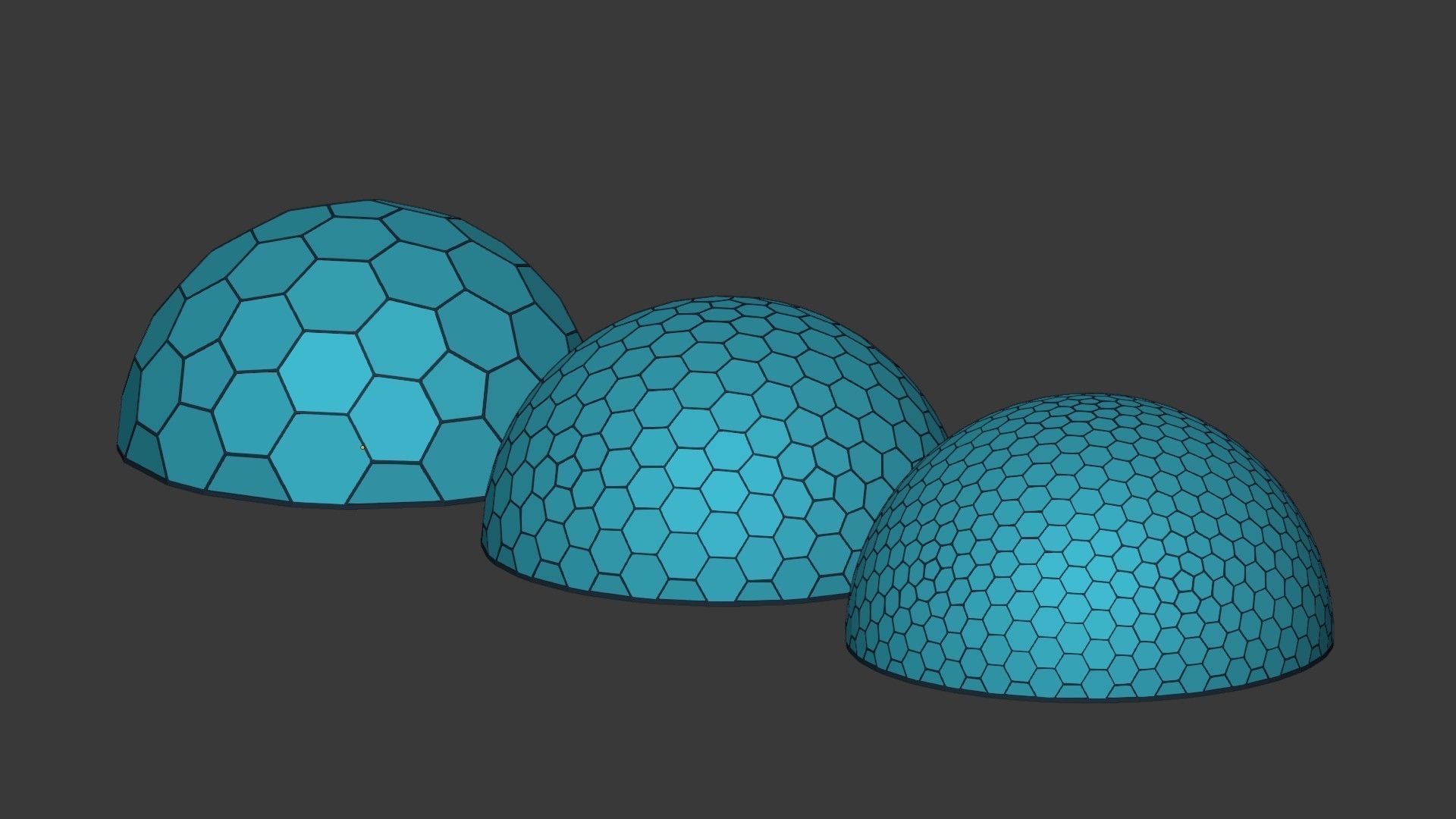 Geodesic Domes  Low-poly 3D model_5