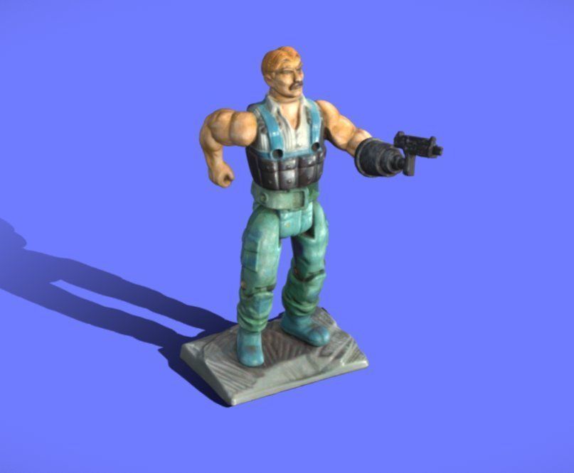 VINTAGE FIGURE TOY 001 - 3D SCAN 3D print model_4