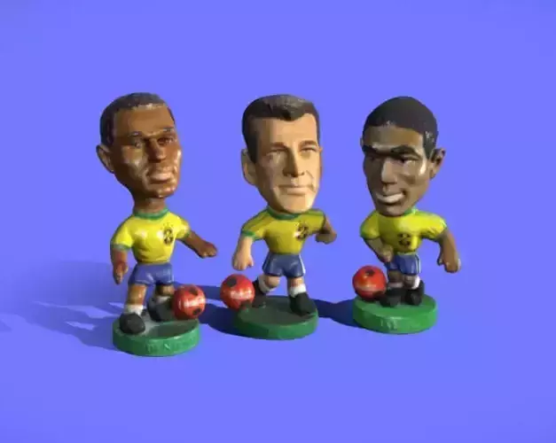 VINTAGE SOCCER MINI FIGURES - 3D SCAN 