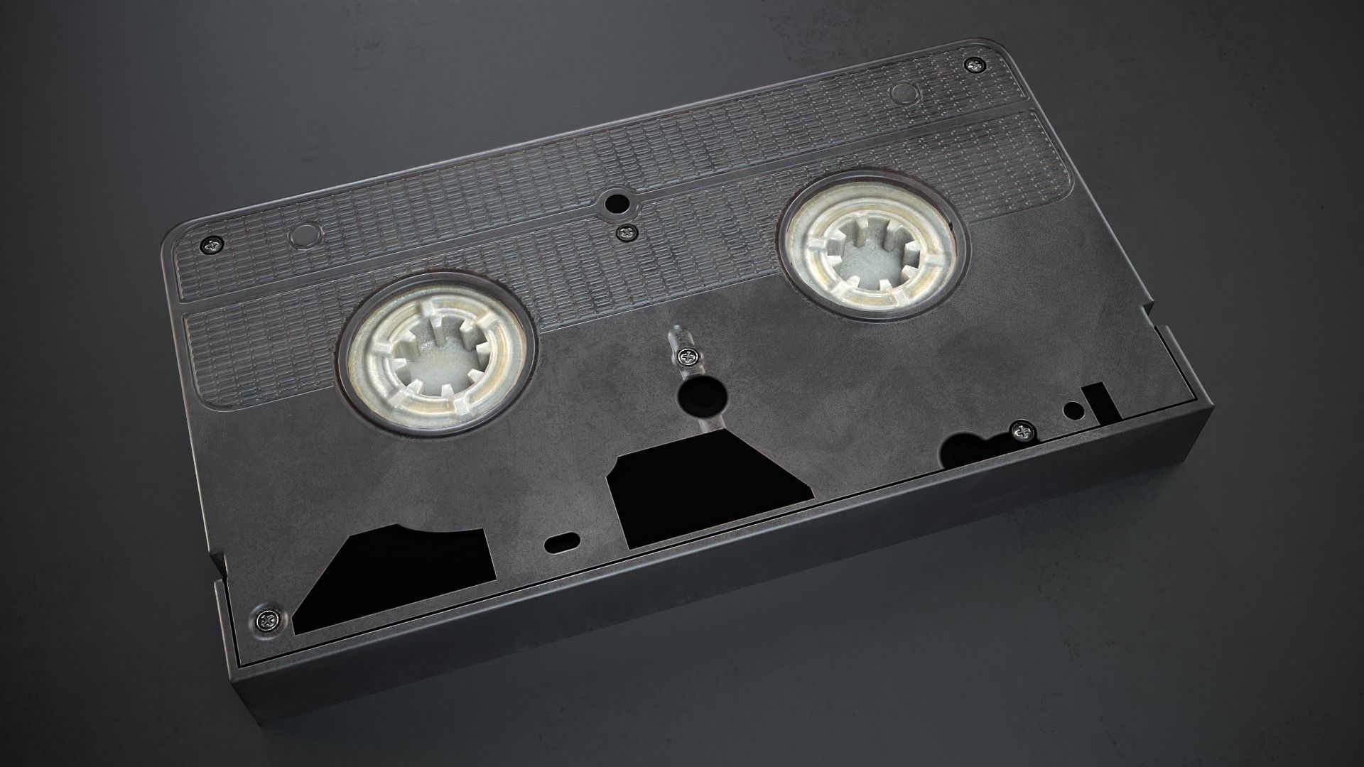 Video Cassette VHR Low-poly 3D model_7
