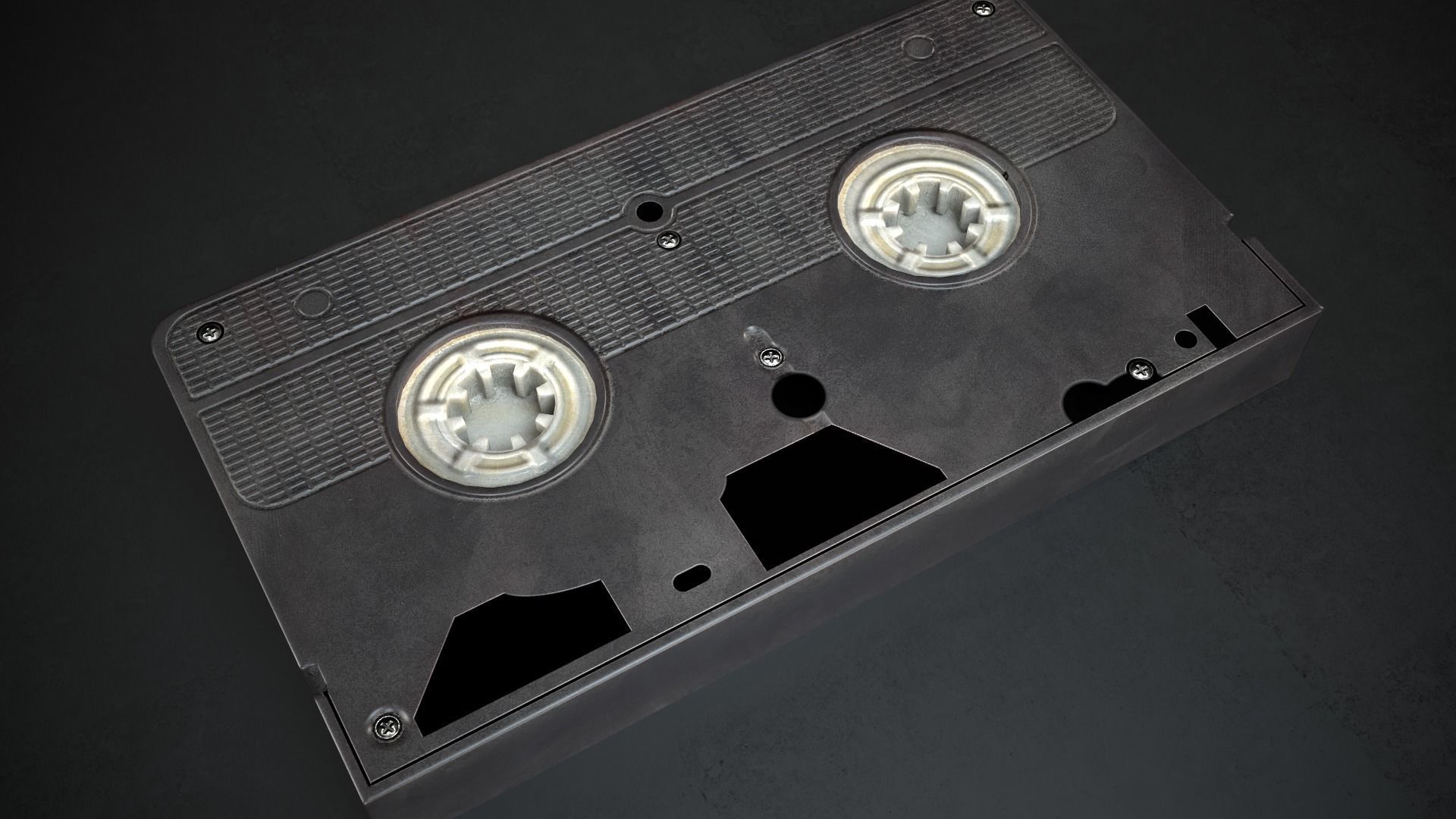 Video Cassette VHR Low-poly 3D model_6