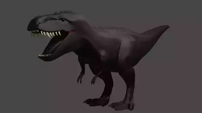 Tiranosaur with bones