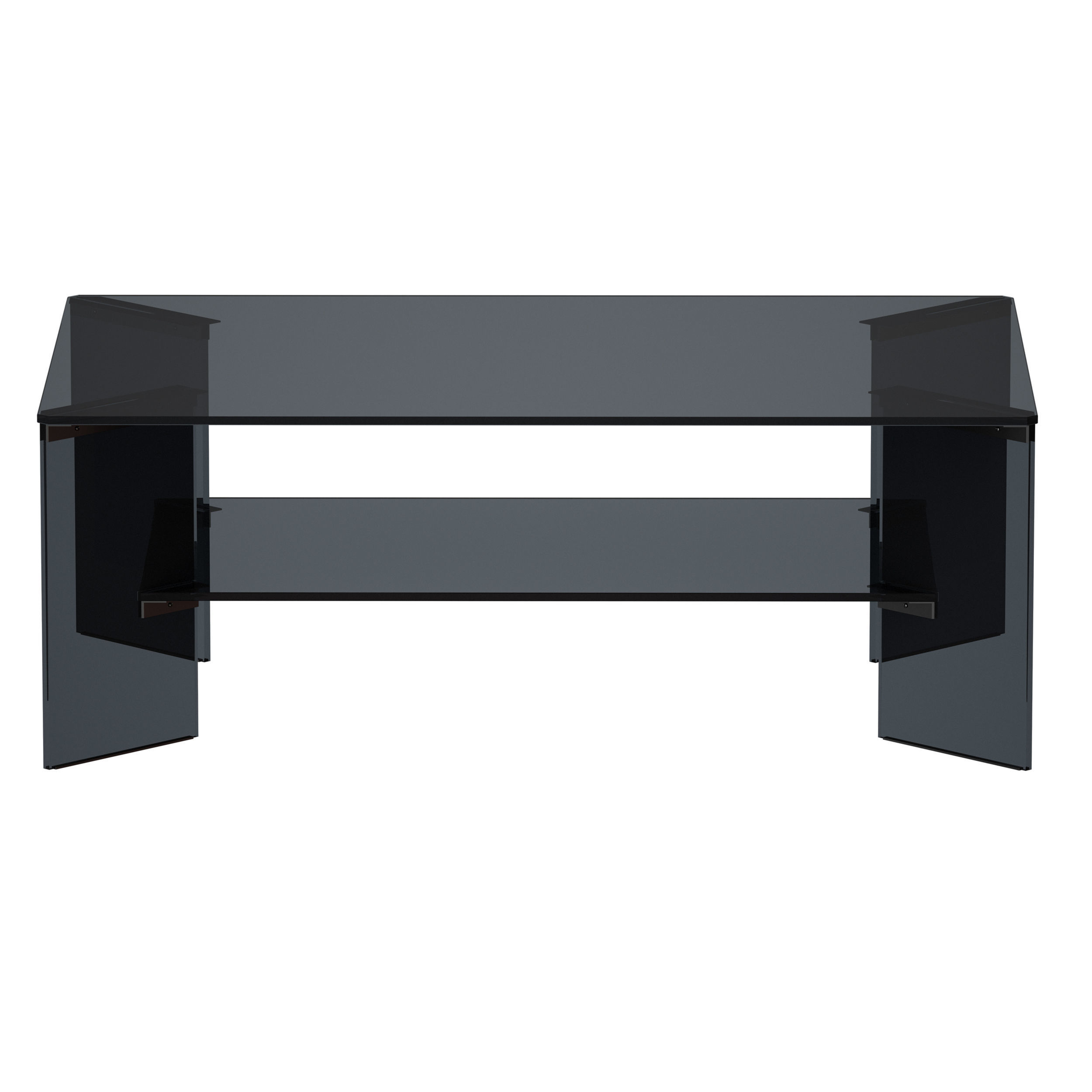 Miseur Rectangular Glass Coffee Table Crate and Barrel 3D model_5