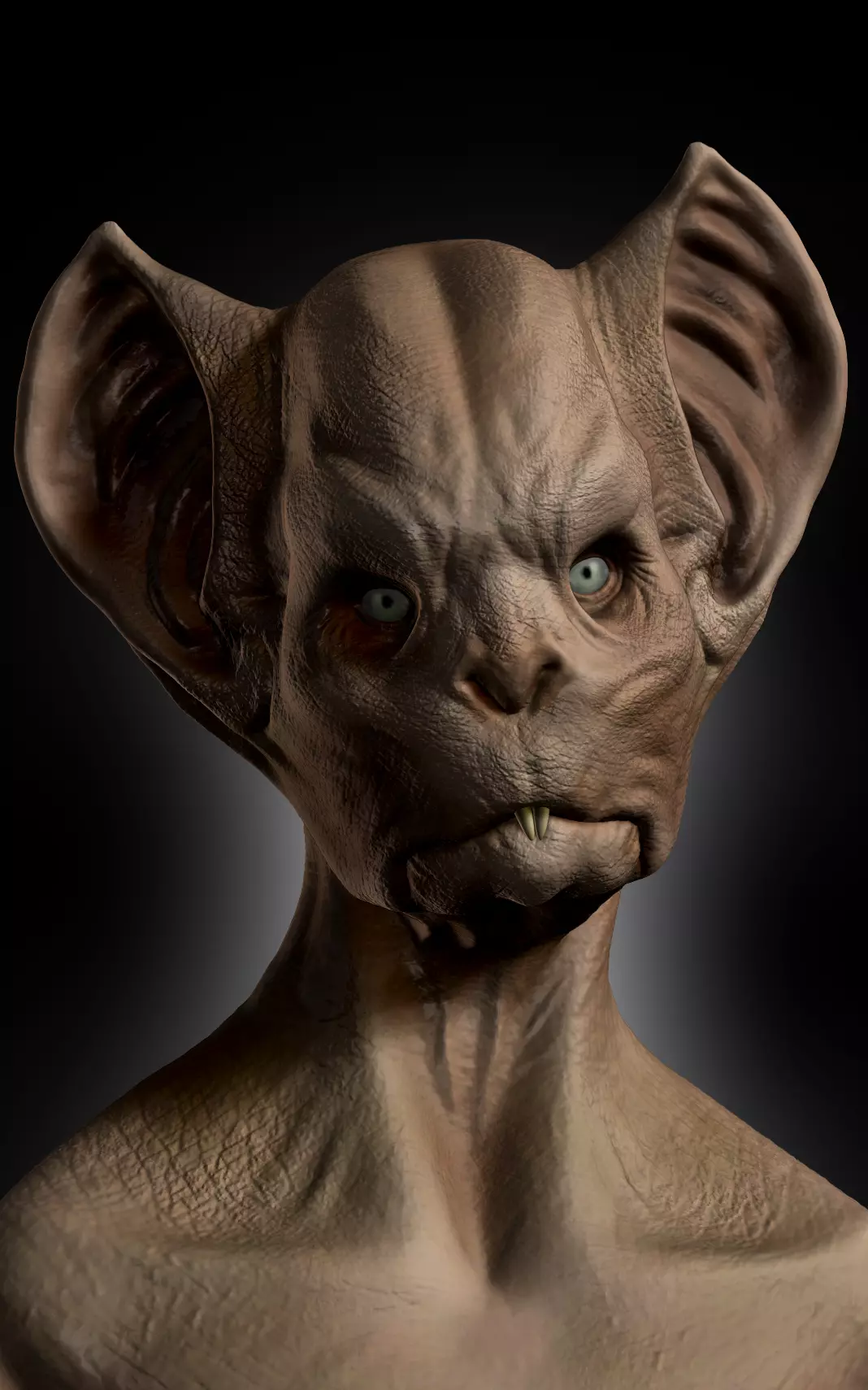 the bust of the bat man 3D print model_0