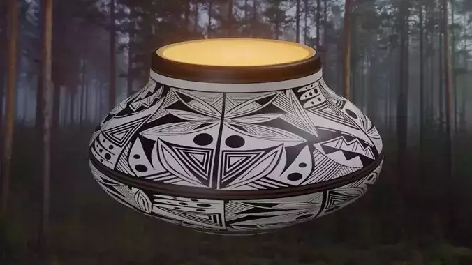 Native American pottery 11 3D model