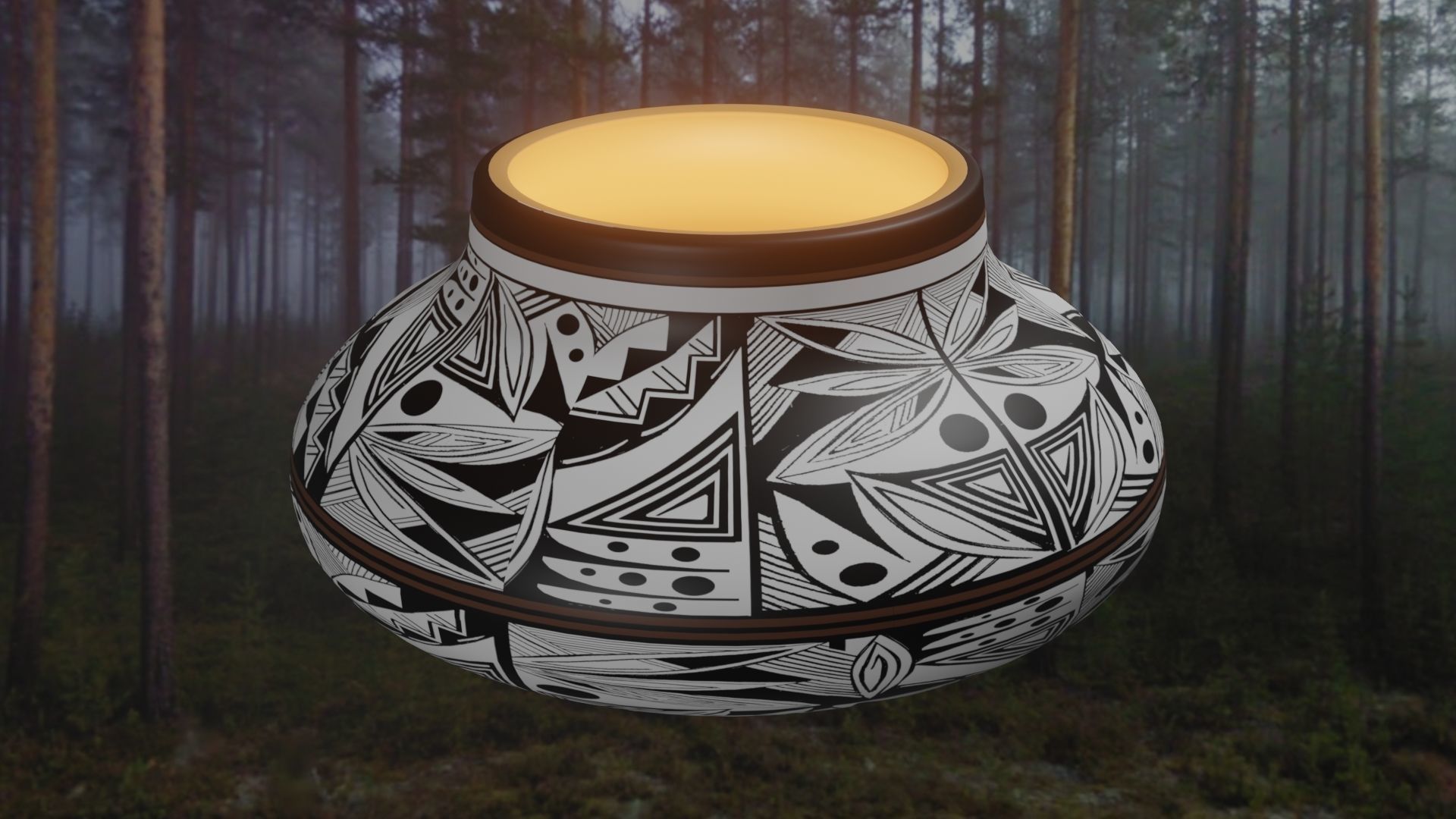 Native American pottery 11 3D model_3