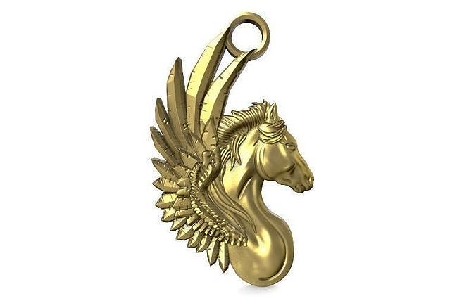 Pegasus pendant 3D print model