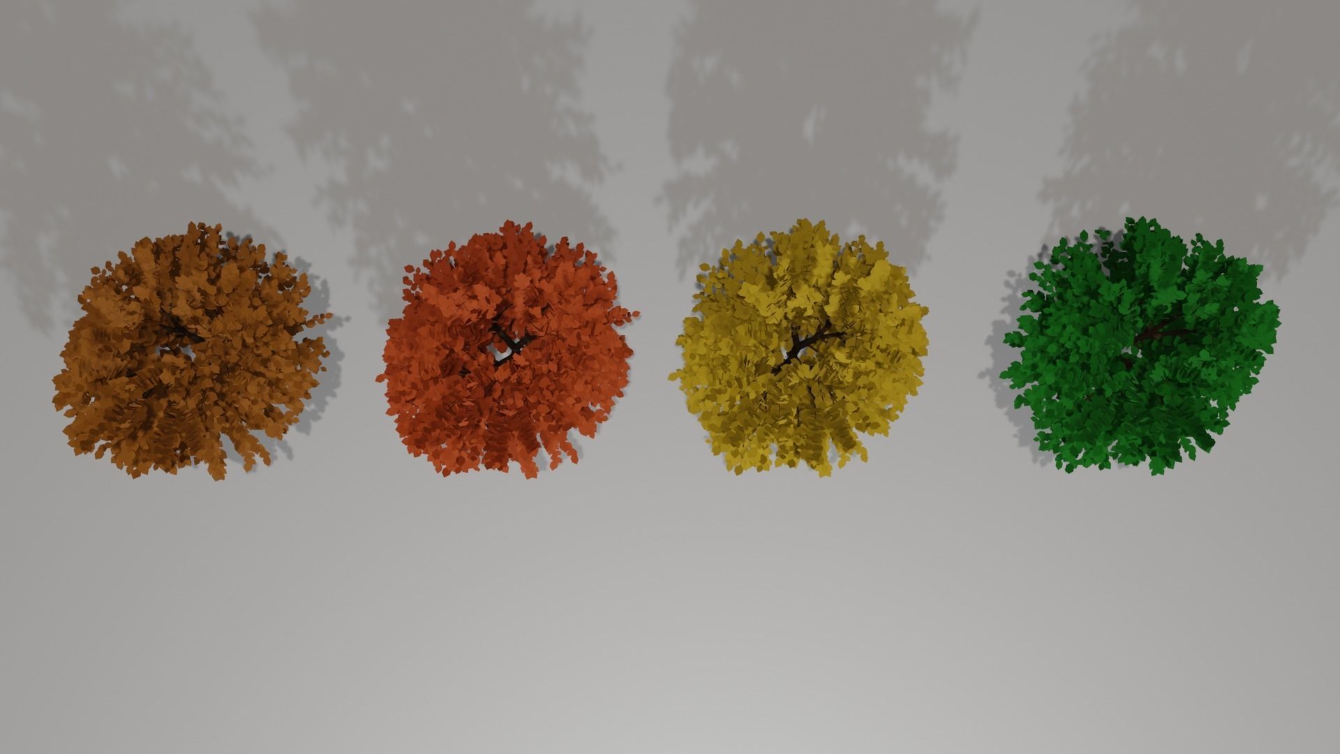Trees four 3D model_3