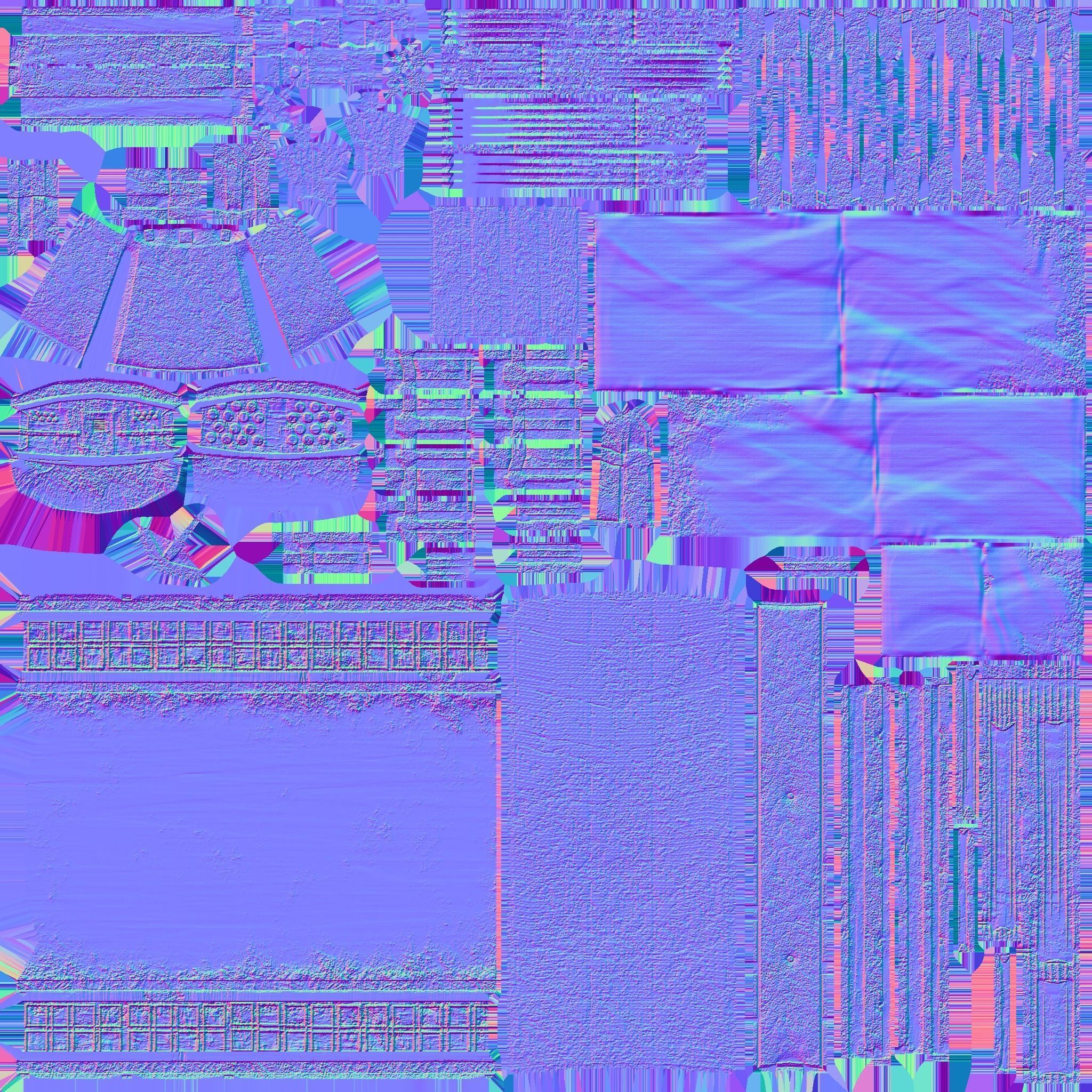 Korean Turtle Ship - Medieval Warship 03 - Snow Low-poly 3D model_19