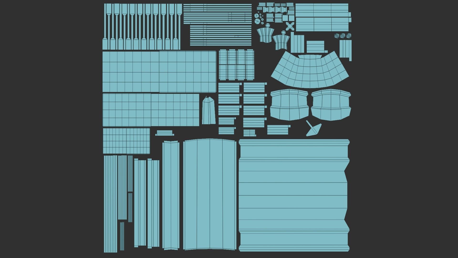 Korean Turtle Ship - Medieval Warship 03 - Snow Low-poly 3D model_9