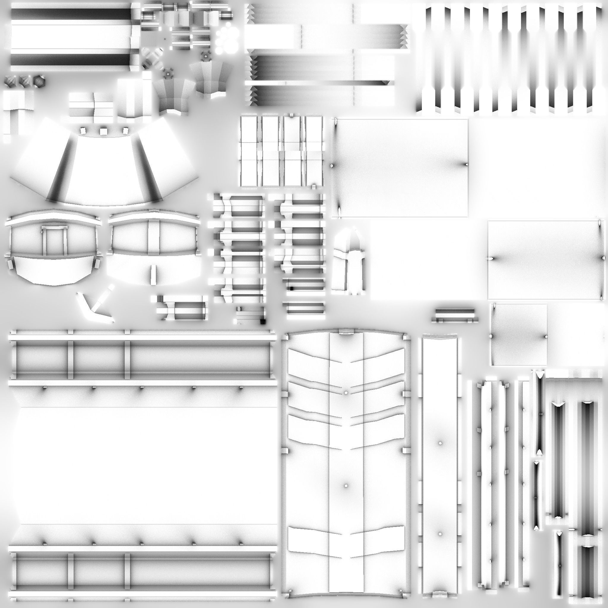 Korean Turtle Ship - Medieval Warship 03 - Snow Low-poly 3D model_15
