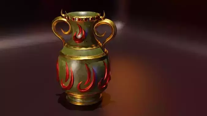 Antique Malachite Vase