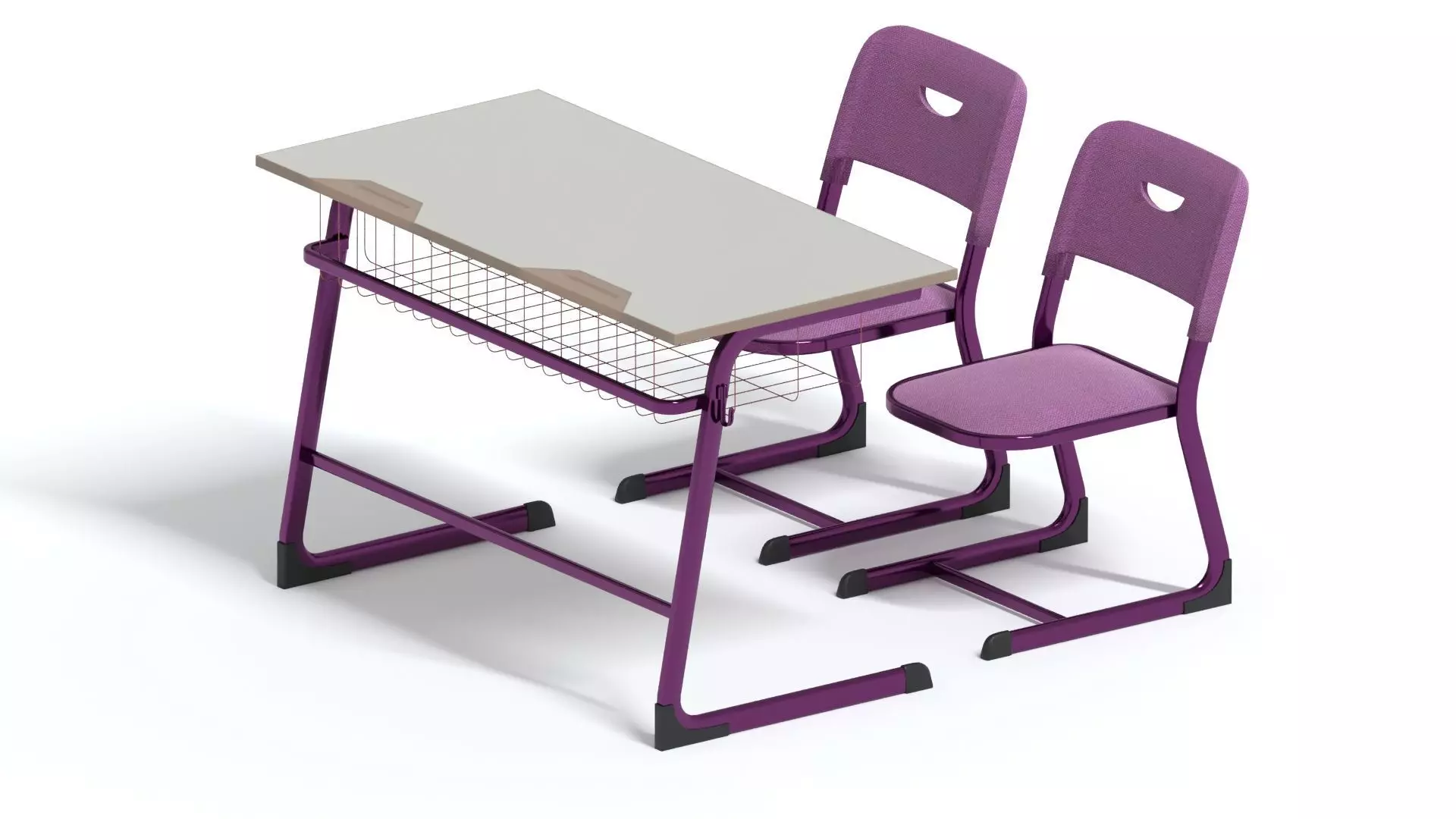 School desk 3D model