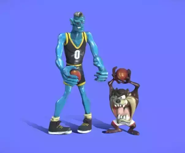 90s Space Jam Figures - 3D SCAN 3D print model