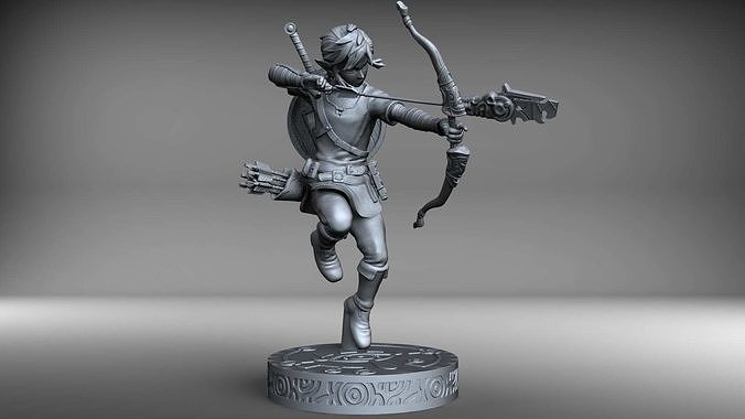 Link statue 25cm SLA print version THE LEGEND OF ZELDA 3D print model