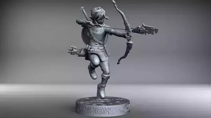 Link statue 25cm SLA print version THE LEGEND OF ZELDA 3D print model