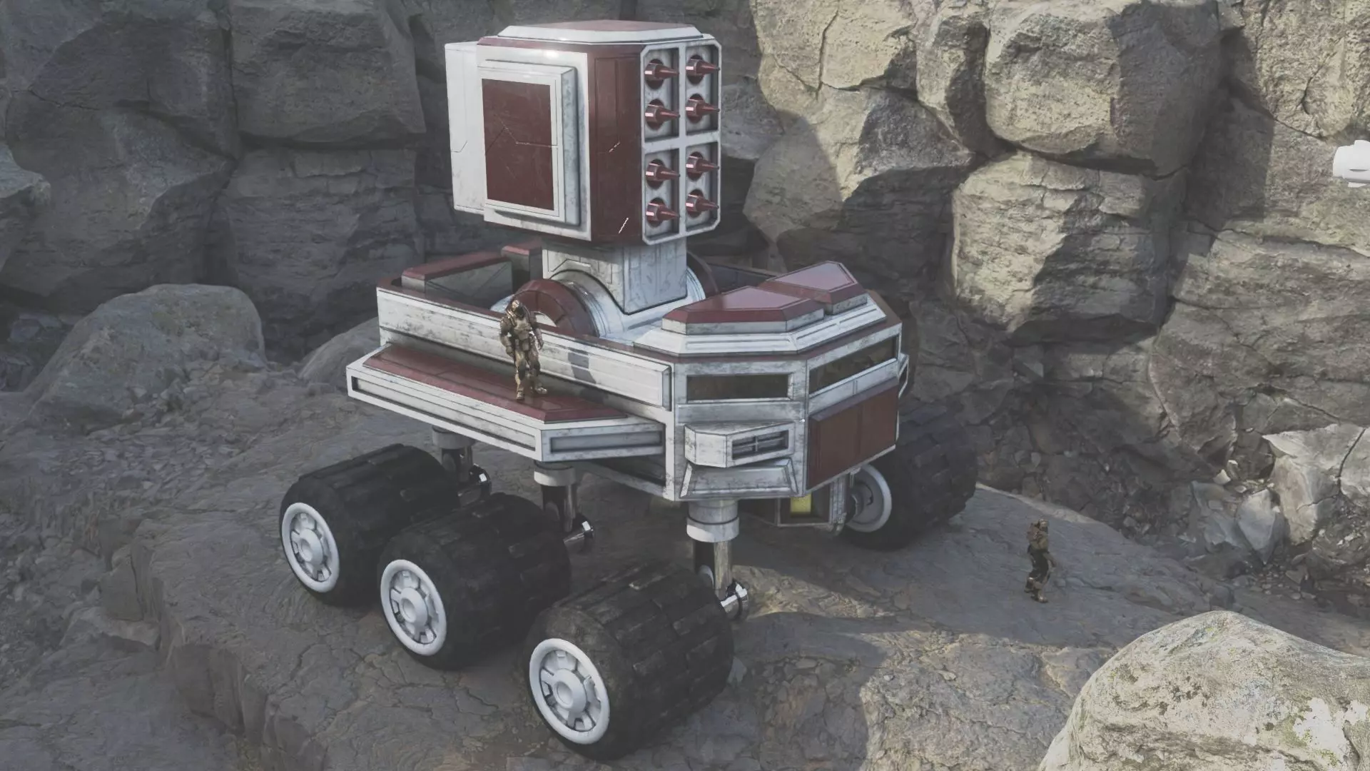 Scifi City Truck Missile Launcher Free 3D model