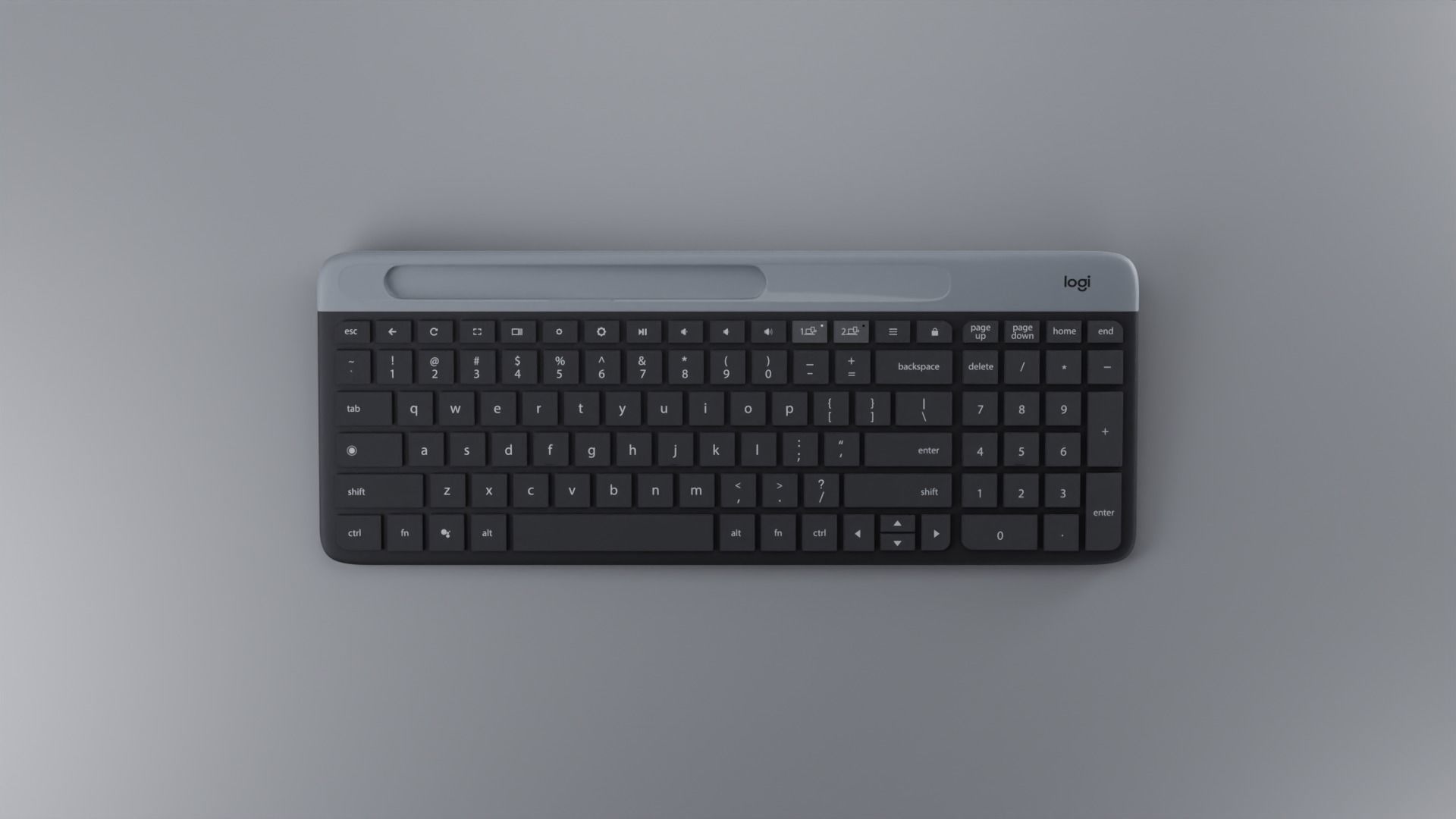 Logitech Wireless Keyboard 3D model_3
