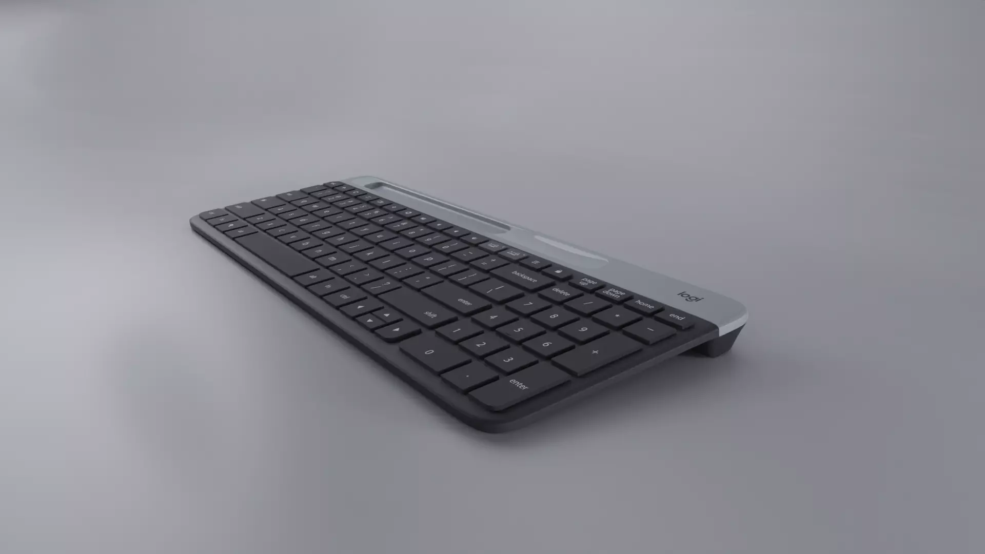 Logitech Wireless Keyboard 3D model_0