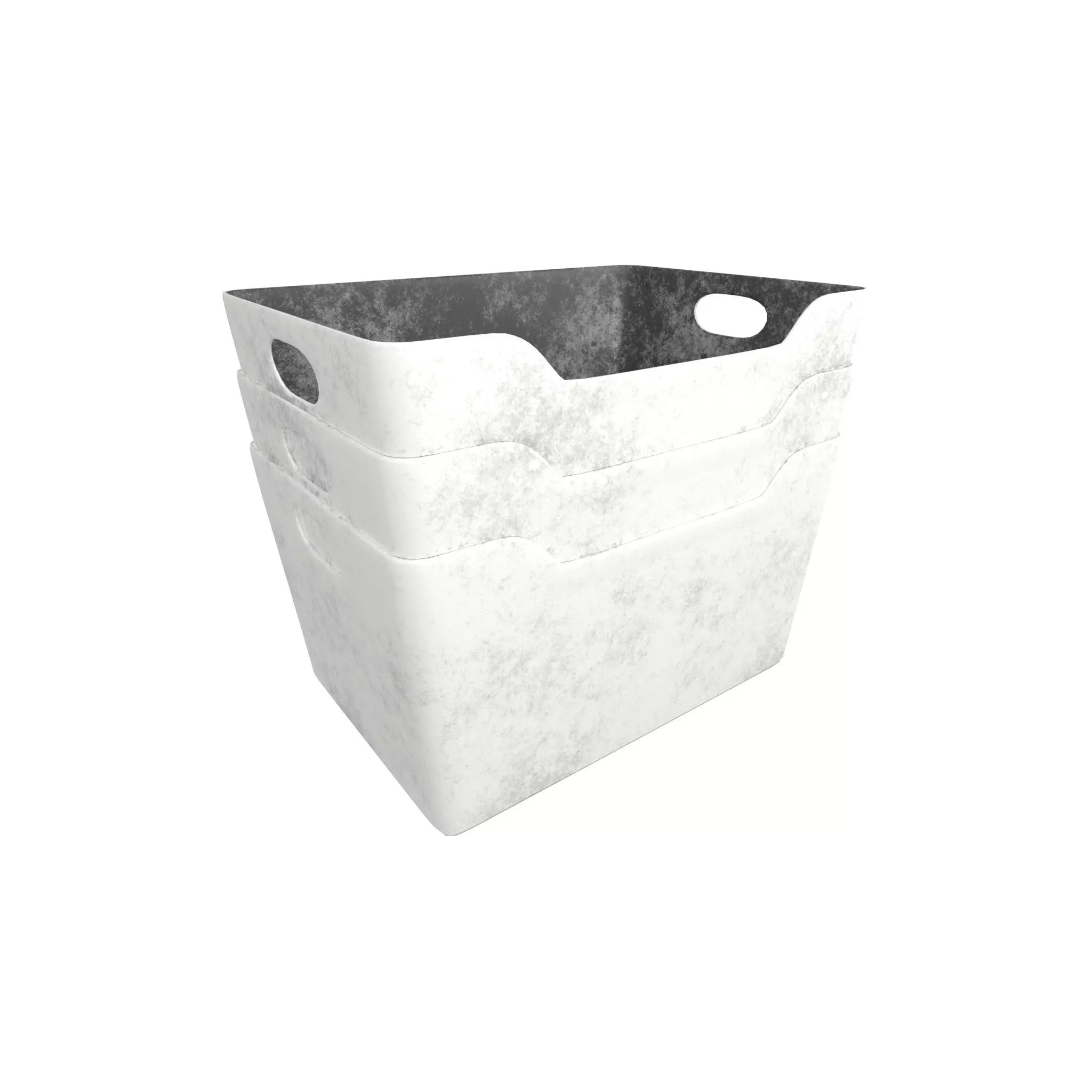 Stacked Variera Storage Box v2 002 Low-poly 3D model