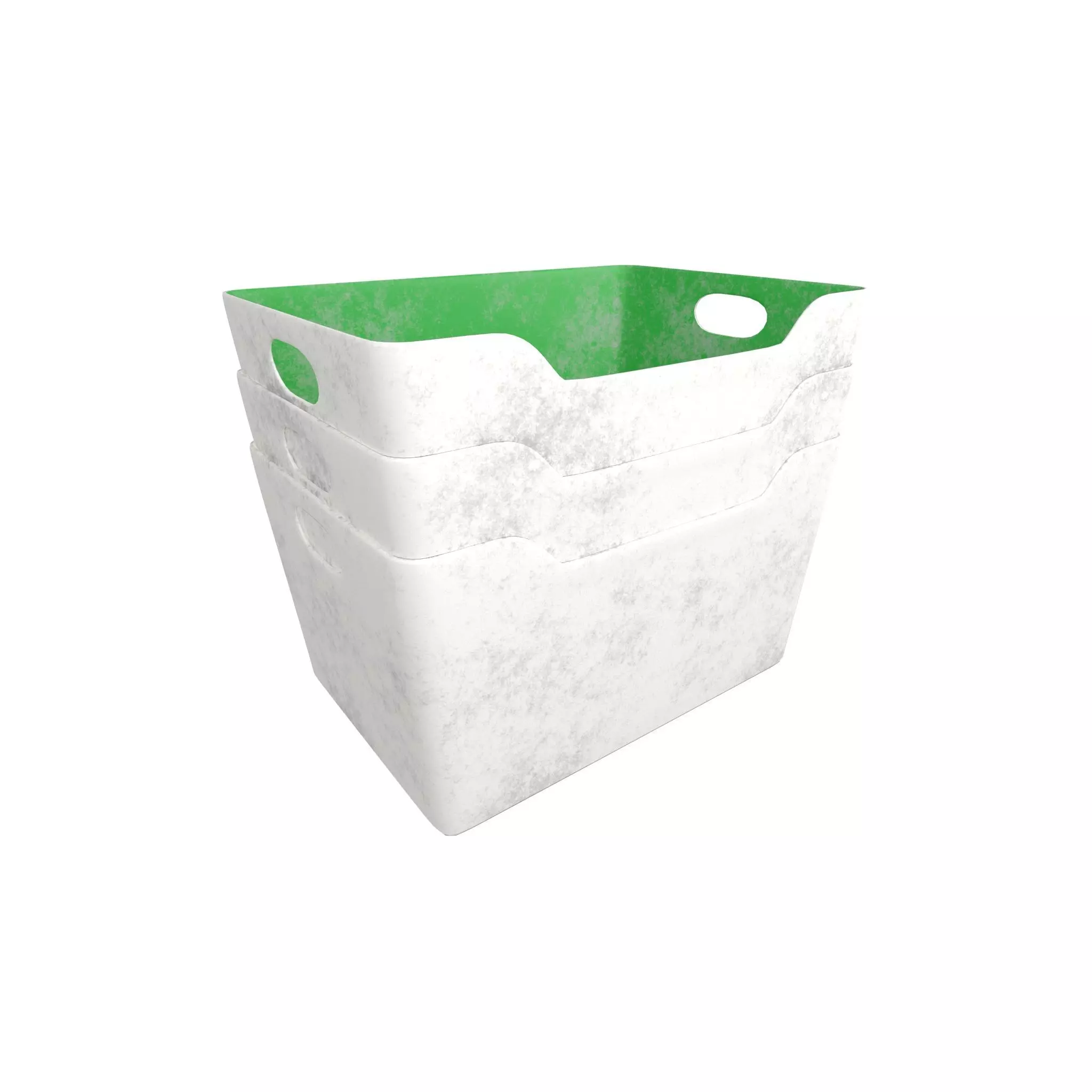 Stacked Variera Storage Box v2 003 Low-poly 3D model