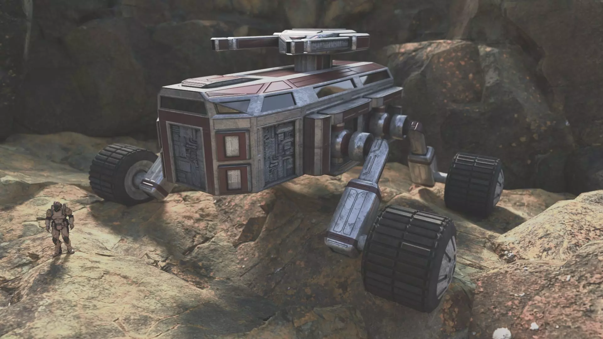 Scifi City Tank Free low-poly 3D model