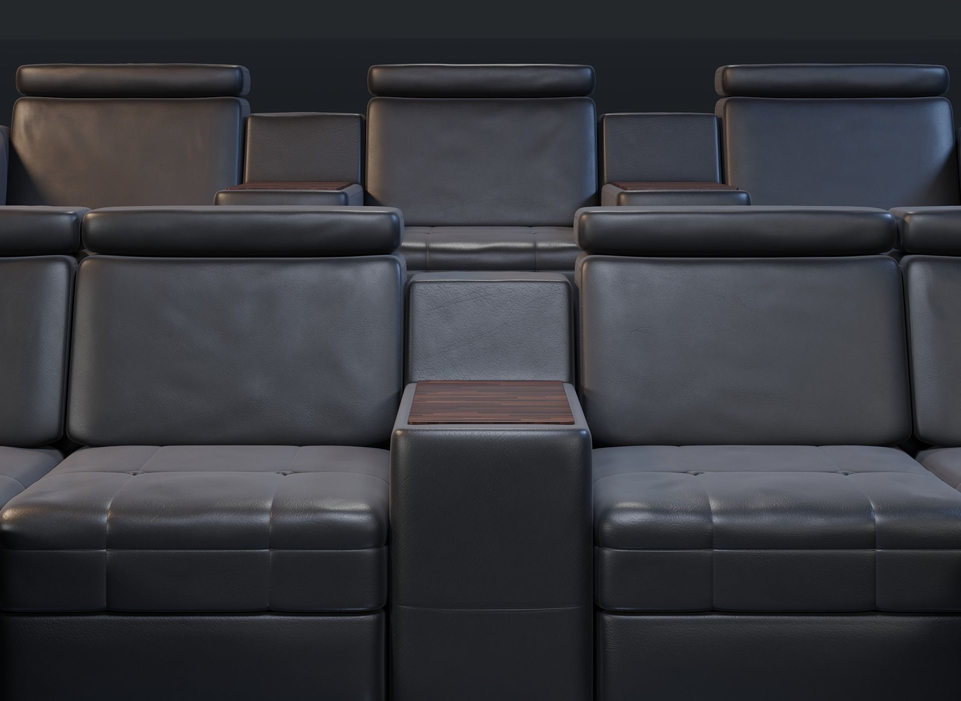 Cinema Seating Cinema Sofa Cinema Armchairs 3D model 3D model_1