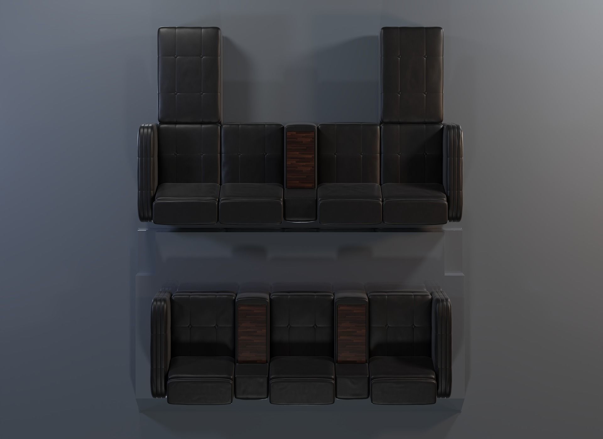 Cinema Seating Cinema Sofa Cinema Armchairs 3D model 3D model_5
