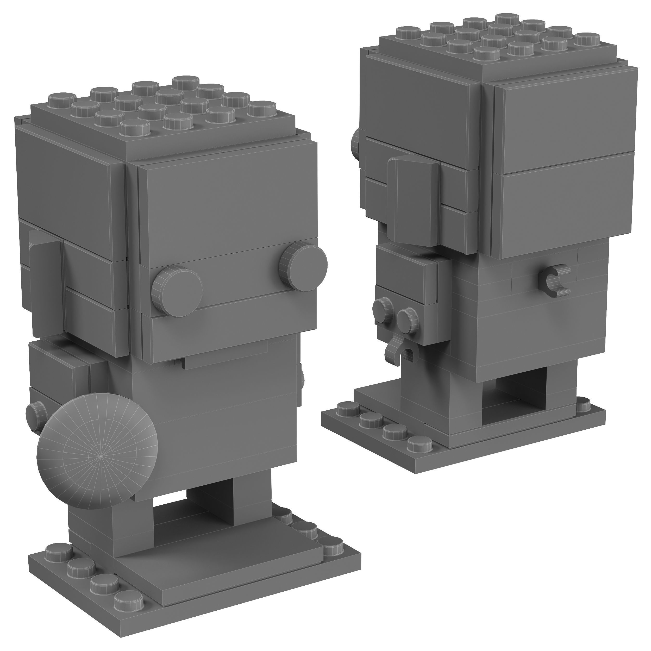 Lego Brickheadz - 41589 Captain America 3D model_1