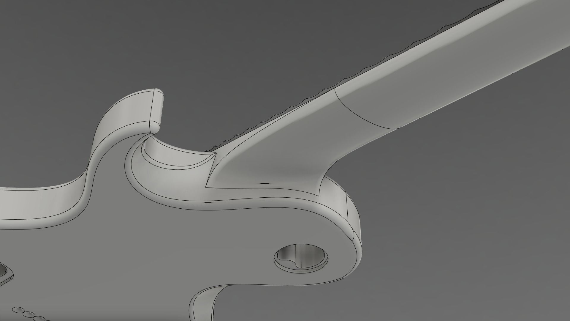 CNC Ready Les Paul Style Guitar Single Cut 3D print model_8