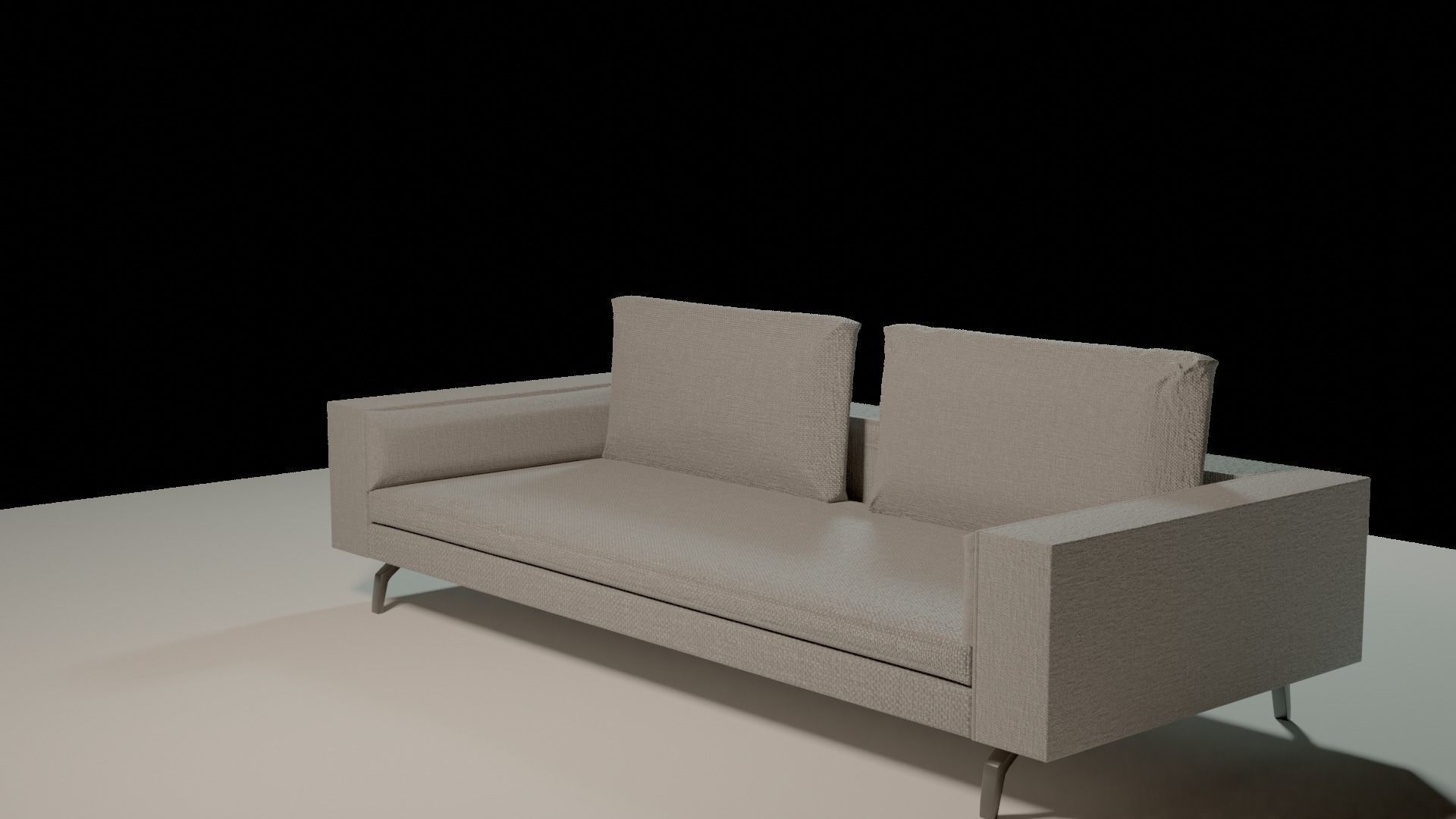 Bruce Designer Sofa 3D model_1