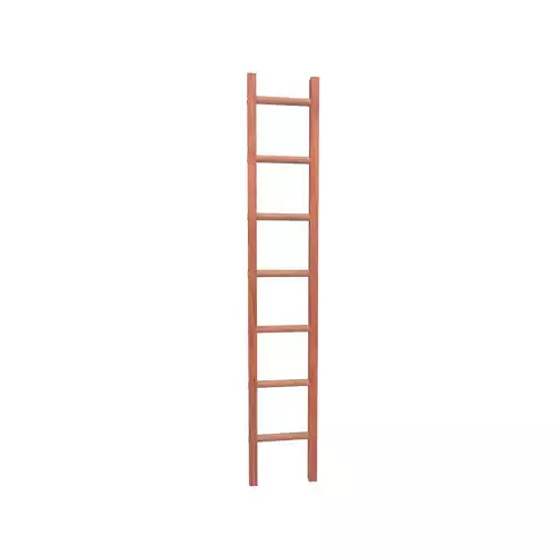 Single Straight Wood Ladder v1 002