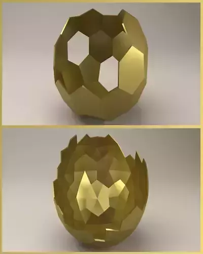 Modern Sculpture of Easter Egg Free 3D print model