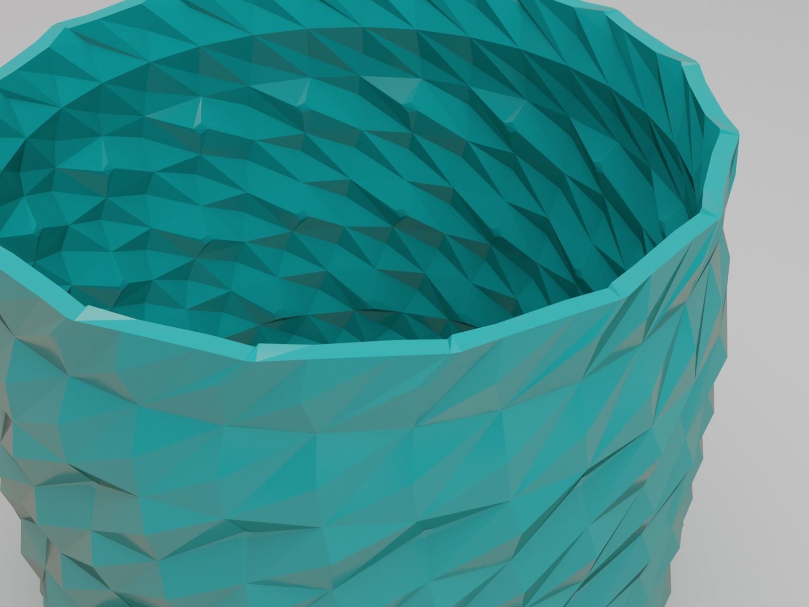 succulent flower pot 3D print model_7