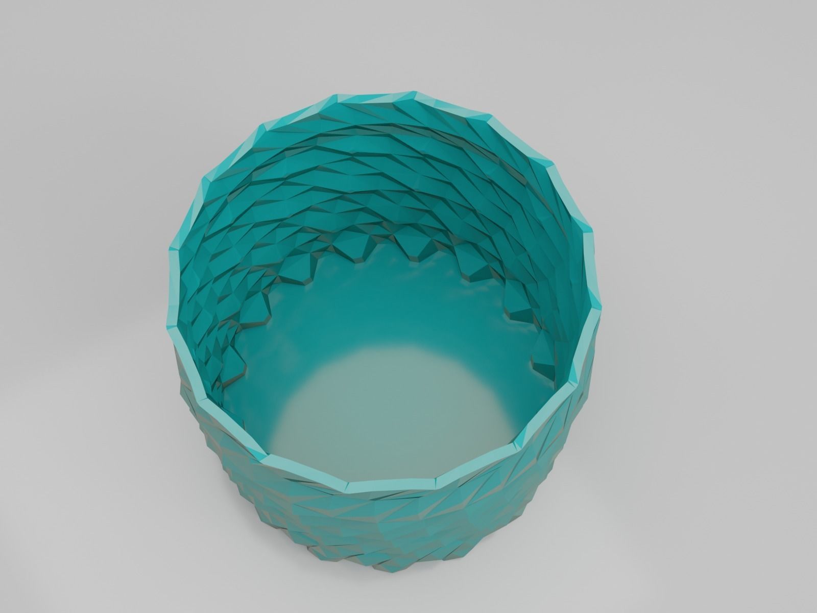 succulent flower pot 3D print model_5