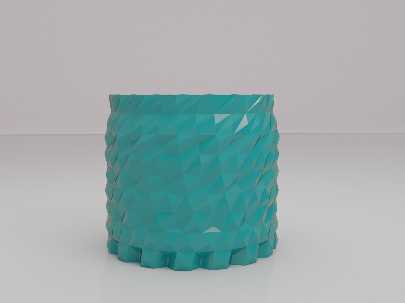 succulent flower pot 3D print model_4