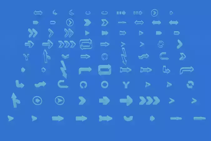 Lowpoly Arrows Icons