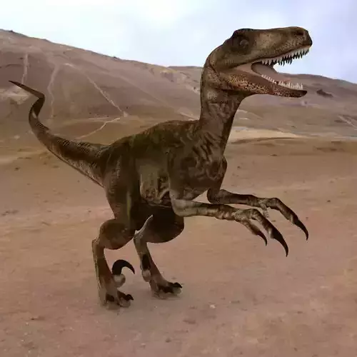 Deynonichus dinosaur 3D model