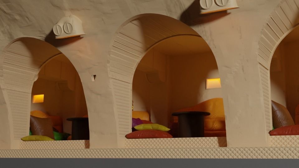 Jabbas Throne Room-Set 3a-Sofas and Cushions 1-18 scale Kenner 3D print model_11