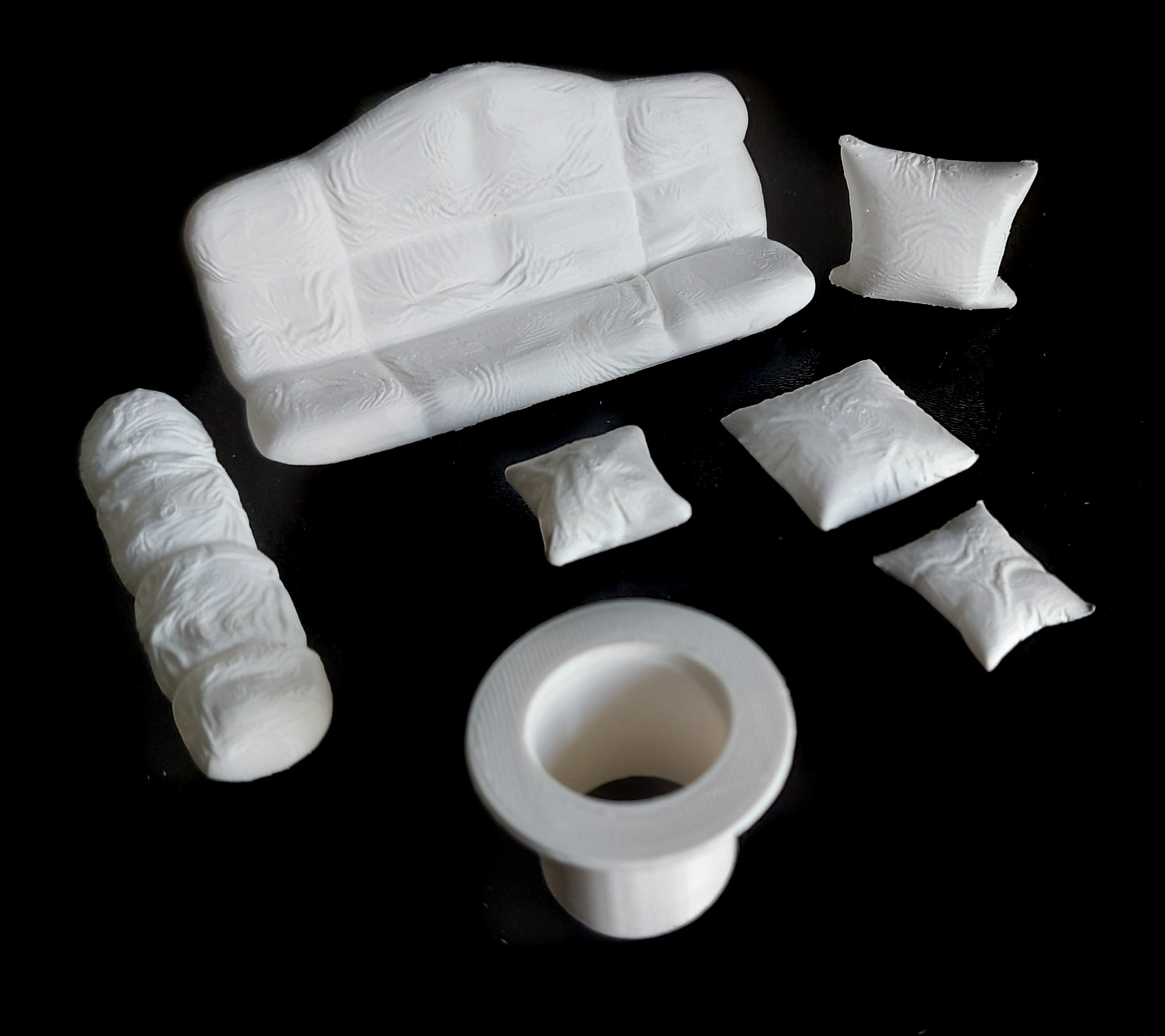 Jabbas Throne Room-Set 3a-Sofas and Cushions 1-18 scale Kenner 3D print model_17