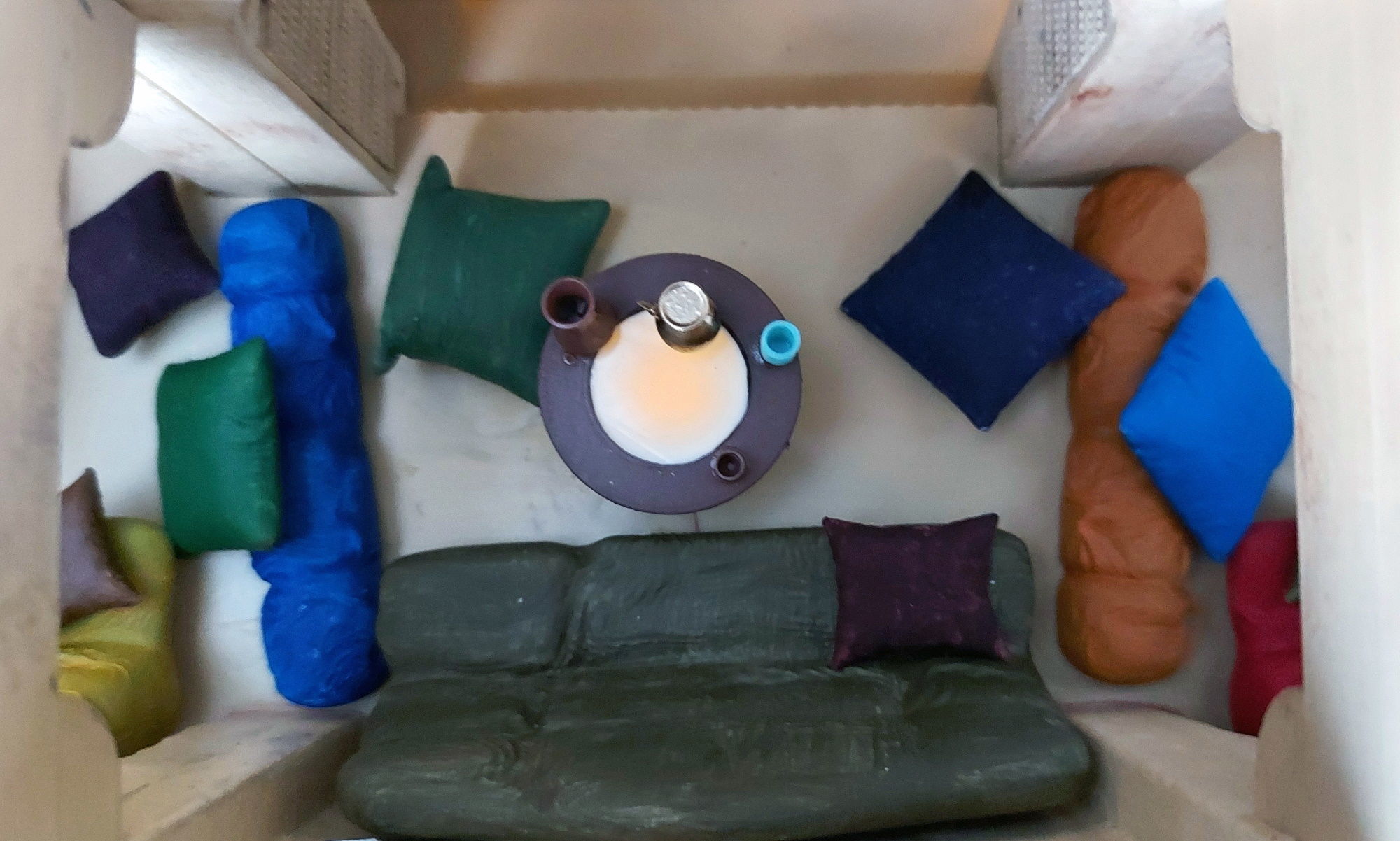 Jabbas Throne Room - Set 3a - Sofas and Cushions 1-12 scale 3D print model_20