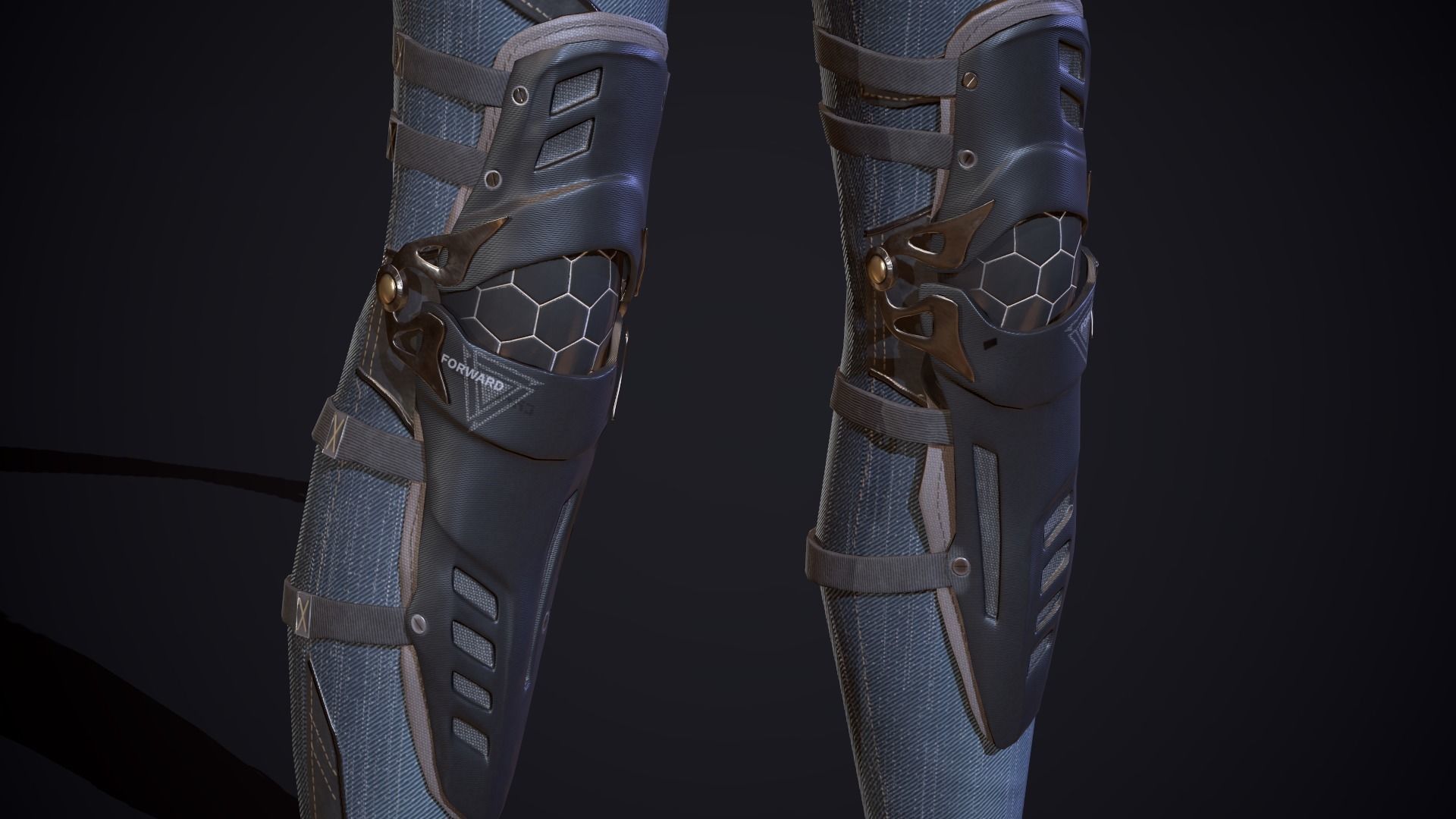 City girl  Low-poly 3D model_37