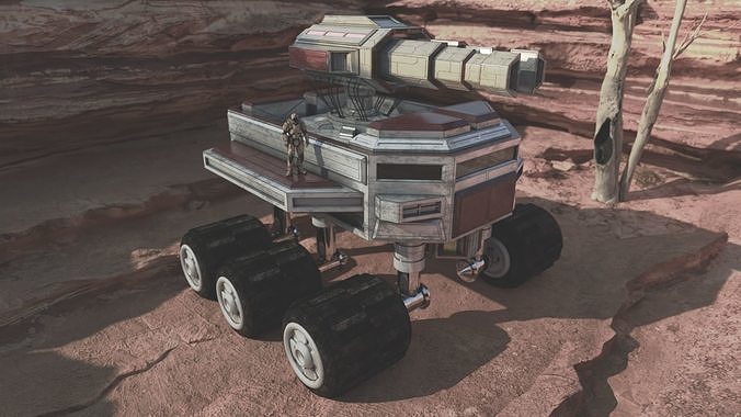 Scifi Truck Canon  Free 3D model