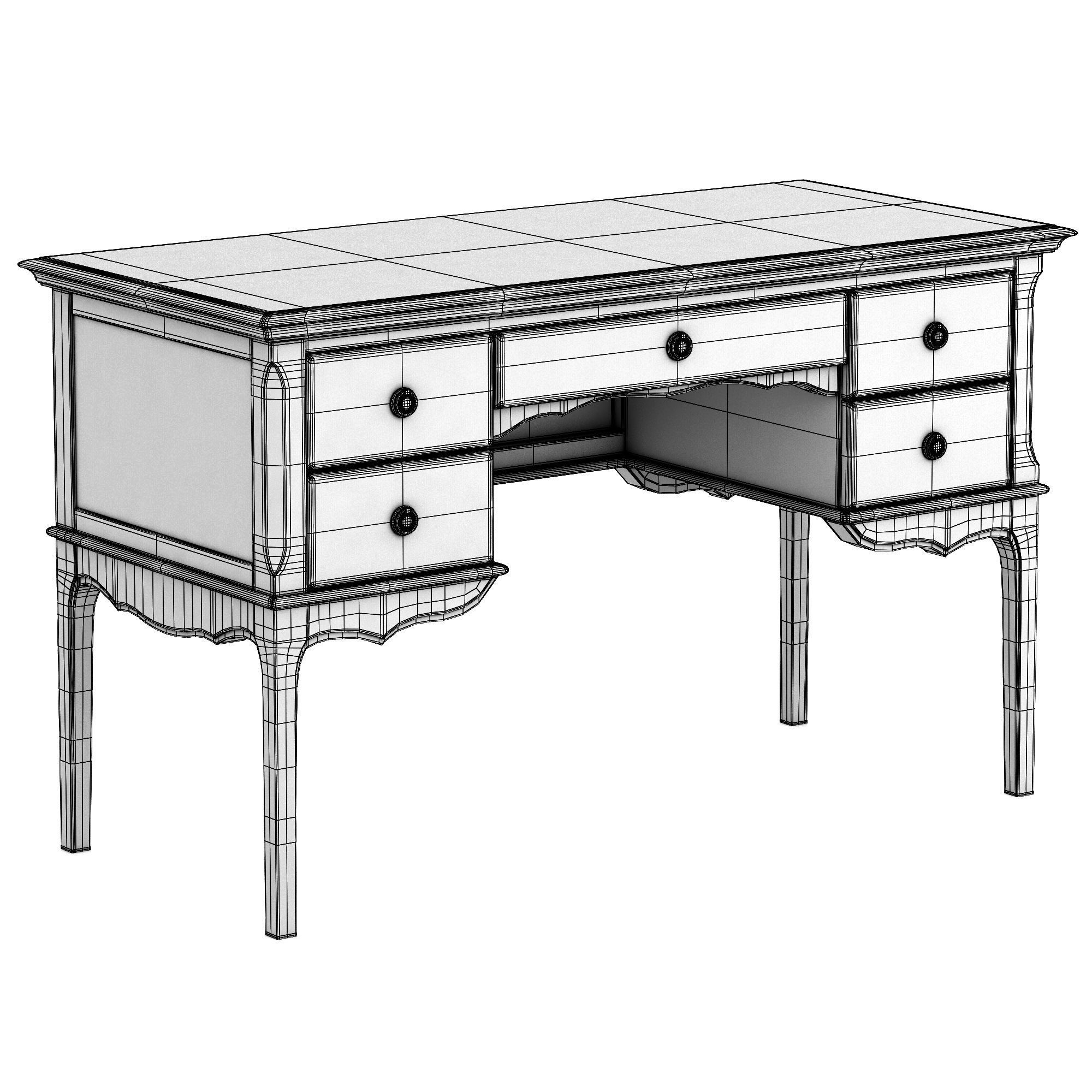 Dantone Home Venice desk 3D model_7