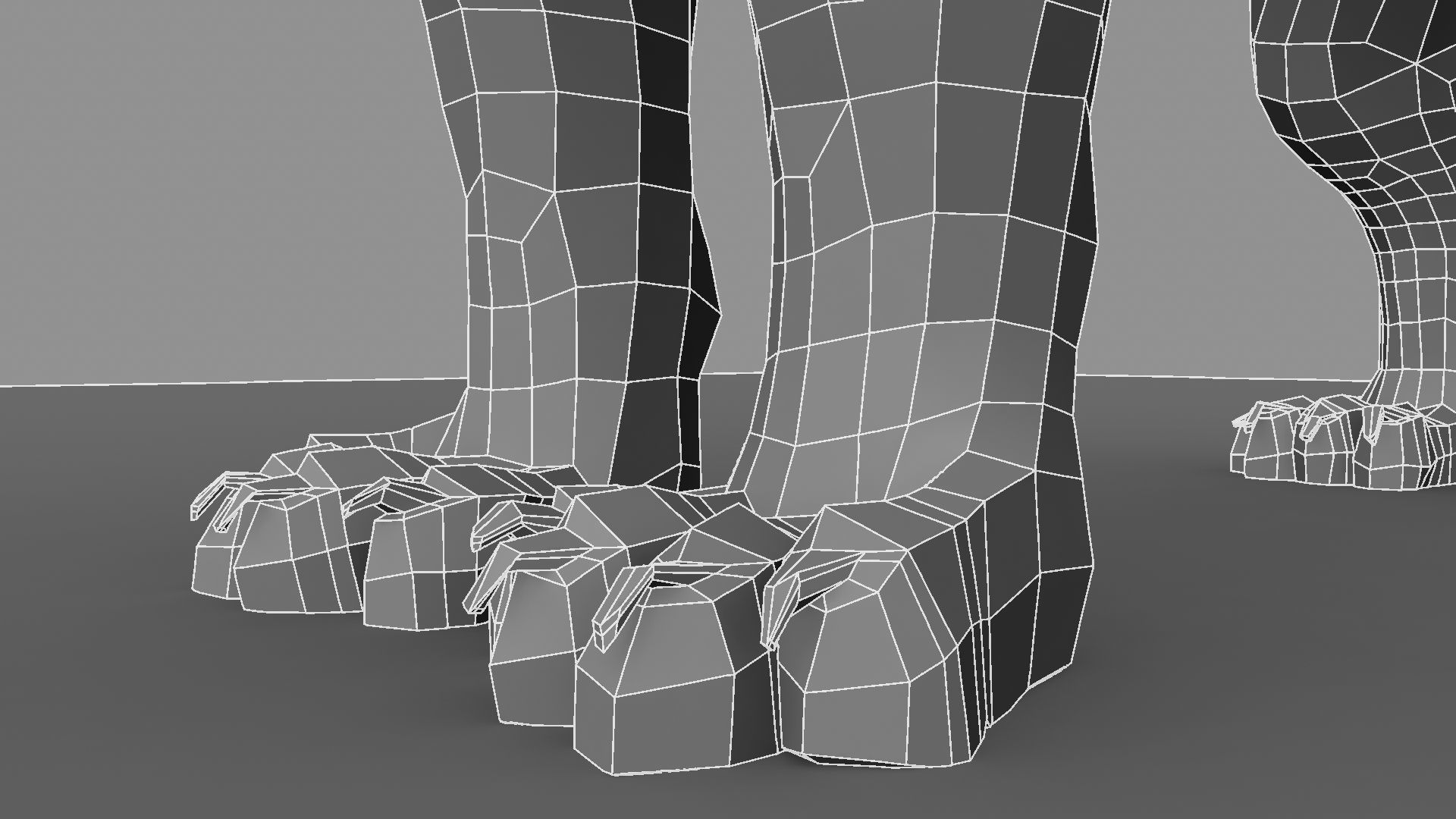 3D White Tiger 3D model_26