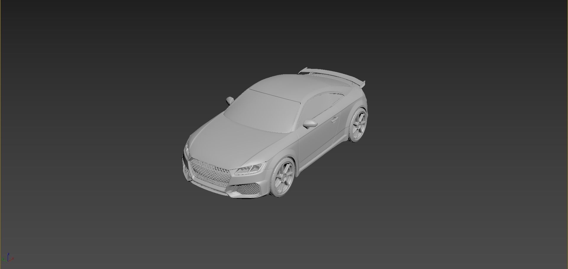 Audi TT 2021 Body For Print 3D print model_1