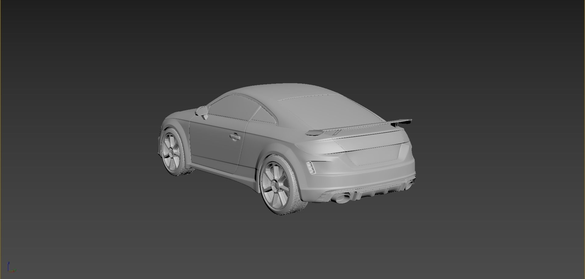 Audi TT 2021 Body For Print 3D print model_3