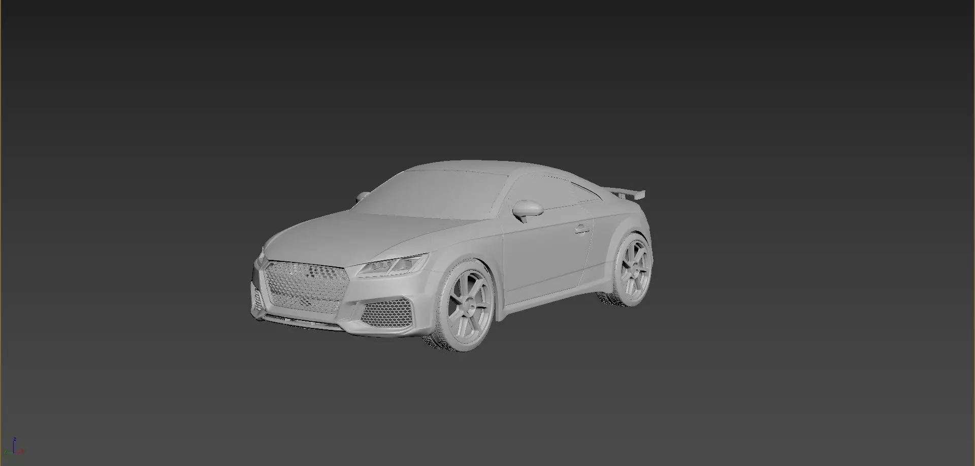 Audi TT 2021 Body For Print 3D print model_0